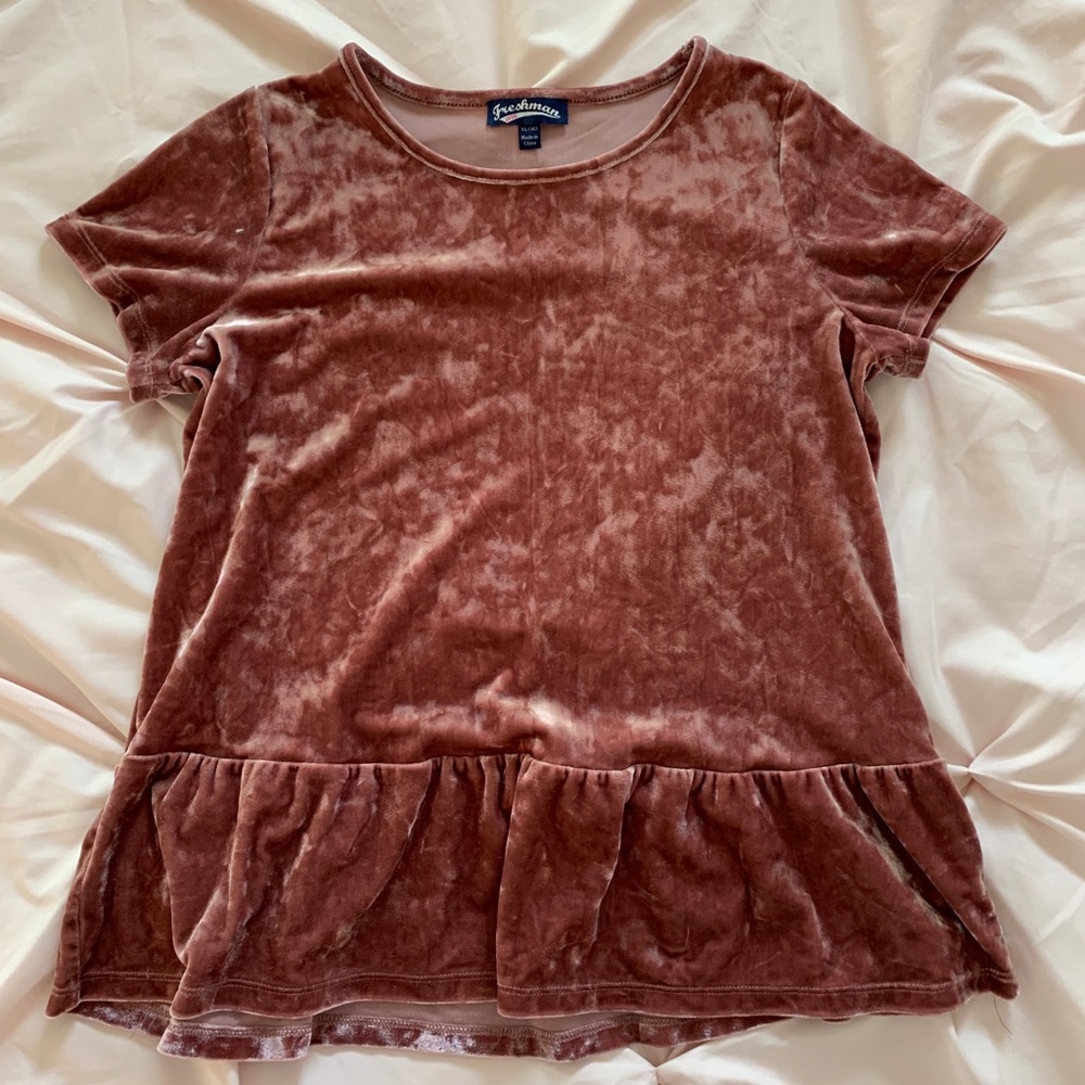 Pink Velvet Shirt